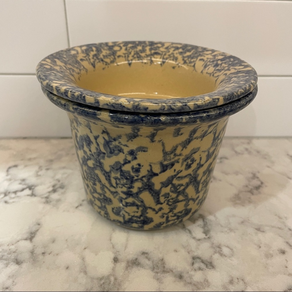 Vintage R.R.P. Robinson Ransbottom Pottery 2 piece dip chiller from Rose…